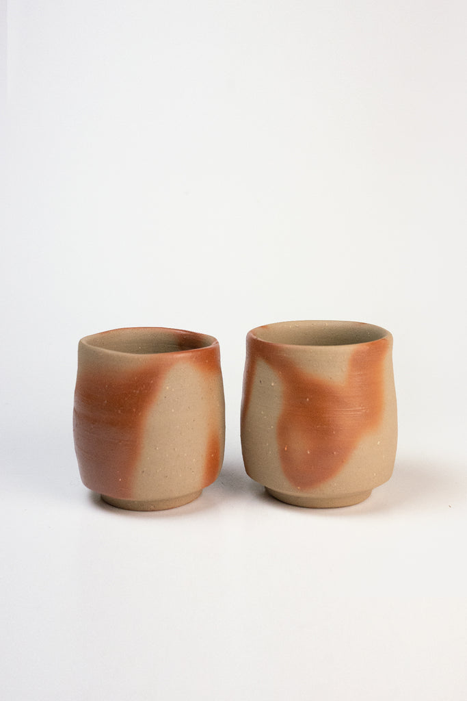 Set of two Bizen cups